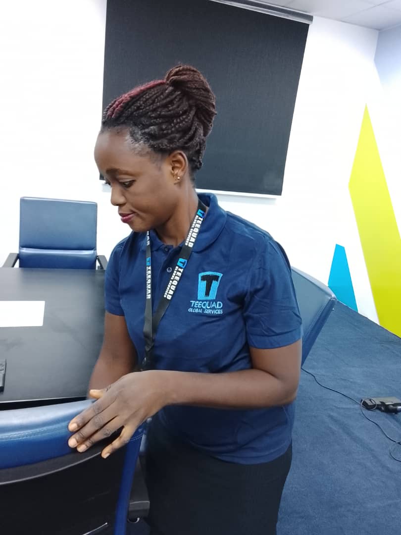 TEEQUAD facility team member on site